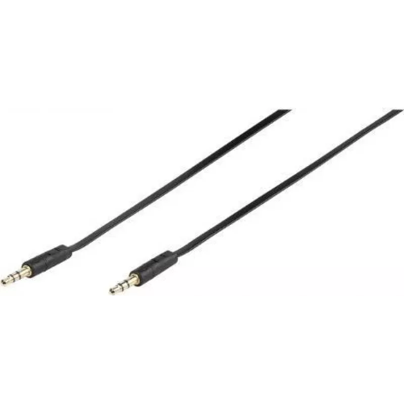 Vivanco 46/10 03FG cabo de ligação áudio 3,5 mm jack para 3,5 mm jack 0,3 m preto 46130