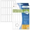 HERMA Movables 10606 etiquetas autocolantes de papel, branco mate, 13 x 50 mm, 672 etiquetas (32 folhas x 21), removíveis sem deixar resíduos