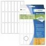 HERMA Movables 10606 etiquetas autocolantes de papel, branco mate, 13 x 50 mm, 672 etiquetas (32 folhas x 21), removíveis sem deixar resíduos