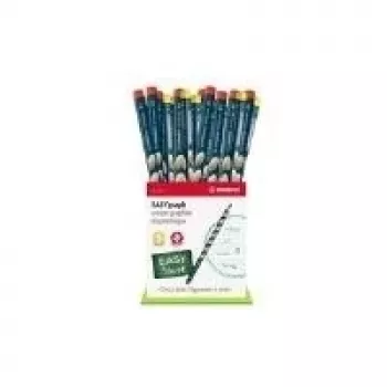 STABILO EASYgraph lápis de grafite HB, azul, display de cartão de 36 F44292