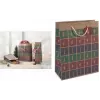 SIGEL GT044 saco de presente de Natal com recorte, pequeno, cartão kraft castanho 157 g/m², 1 unid.