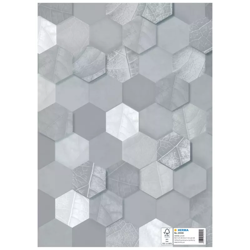 HERMA capa protetora X capa para cadernos, DIN A4, cinzento, 10 unid. 20090
