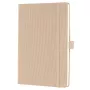 SIGEL Conceptum caderno A5 quadriculado bege capa dura com textura Softwave CO650