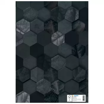 HERMA capa X para cadernos, cartão, DIN A4, preto, superfície refinada, campo de identificação, 10 unid. (20091)