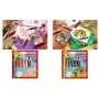 STABILO woody 3 em 1 lápis multitalento, conjunto de 6 com estojo redondo Tiger, lápis de cor, aguarela e lápis de cera num só EO8806-4-2