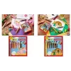 STABILO woody 3 em 1 lápis multitalento, conjunto de 6 com estojo redondo Tiger, lápis de cor, aguarela e lápis de cera num só EO8806-4-2
