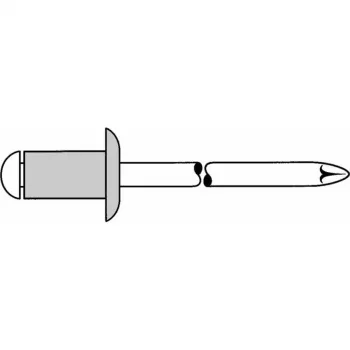 GESIPA rebite cego cabeça abaulado 3 x 7 mm alumínio/aço 500 unid. (6300146)