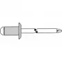 GESIPA rebite cego cabeça abaulado 3 x 7 mm alumínio/aço 500 unid. (6300146)