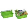 allit McPlus Carry cesto de ferramentas Jardinier, verde, pega ergonómica em alumínio, 2 compartimentos grandes, 1 unid. (8500906006)