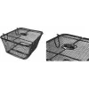 FISCHER PLUS Safe cesto traseiro para bicicleta, arame de aço de malha fina, preto, 24 L, 10 kg 50655