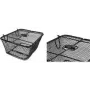 FISCHER PLUS Safe cesto traseiro para bicicleta, arame de aço de malha fina, preto, 24 L, 10 kg 50655