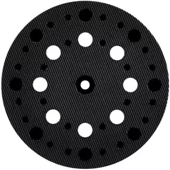 Metabo 630261000 prato de apoio 125 mm de diâmetro, dureza média, rosca M8, velcro, 8 orifícios de aspiração de pó