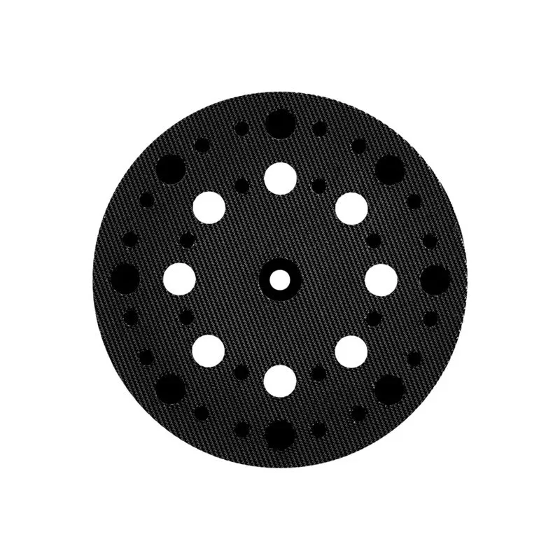 Metabo 630261000 prato de apoio 125 mm de diâmetro, dureza média, rosca M8, velcro, 8 orifícios de aspiração de pó