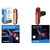 FISCHER FAHRRAD luz traseira LED para bicicleta, recarregável, preto/vermelho 50089:FISCHER