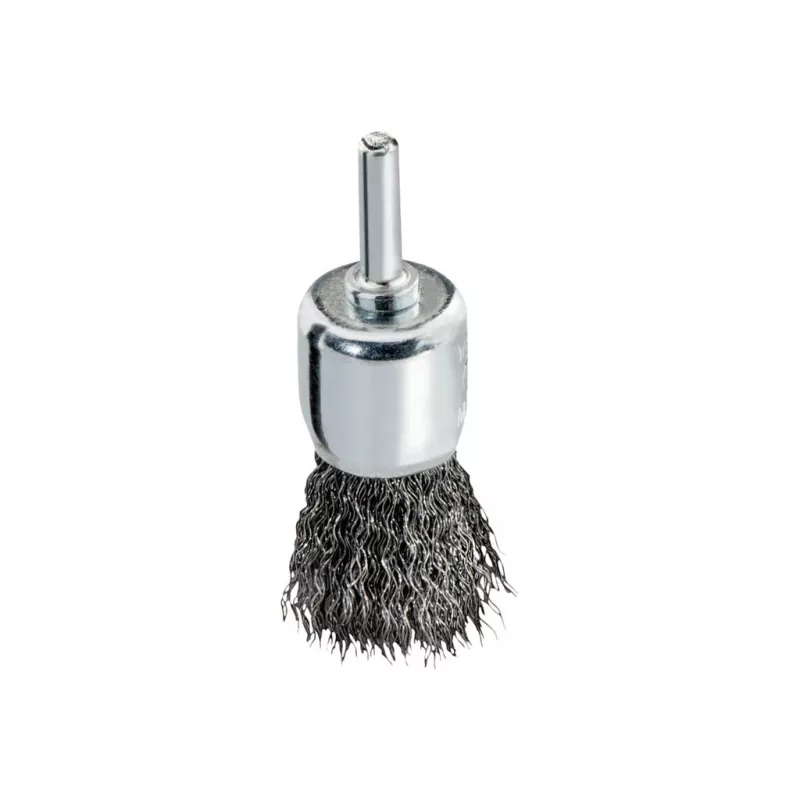 Metabo escova de tacho 25x0,3 mm / encabadouro 6 mm, arame de aço ondulado, 20.000 rpm 630554000