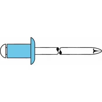 GESIPA rebite cego aço inoxidável A2 3x6 mm cabeça abaulado larga faixa de aperto 1-3 mm (6330134)