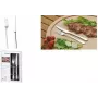 Conjunto de cutelaria para bife e pizza Esmeyer SYLVIA, 12 peças, aço inoxidável polido, 6 facas de bife e 6 garfos de bife 156-256