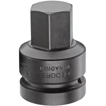 Chave de caixa de impacto sextavada GEDORE 1 polegada encaixe 27 mm, 60 mm de comprimento, fosfatada 1956582