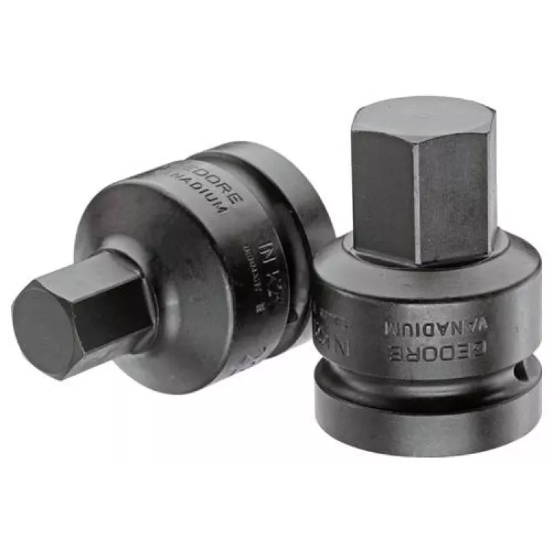 Chave de caixa de impacto sextavada GEDORE 1 polegada encaixe 27 mm, 60 mm de comprimento, fosfatada 1956582