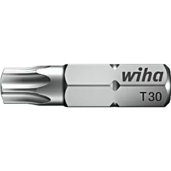 Ponta de chave de fendas Wiha Torx T15, 25 mm, haste sextavada de 1/4 polegadas 7015Z/T15-25