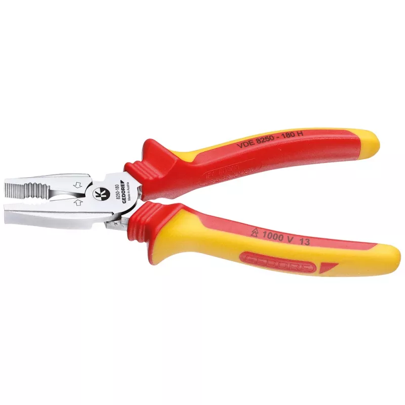 Alicate universal de força GEDORE VDE com isolamento envolvente 180 mm (1550950)
