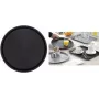 Esmeyer OHIO tabuleiro de servir redondo, plástico preto, superfície antiderrapante emborrachada, 35 cm 307-016
