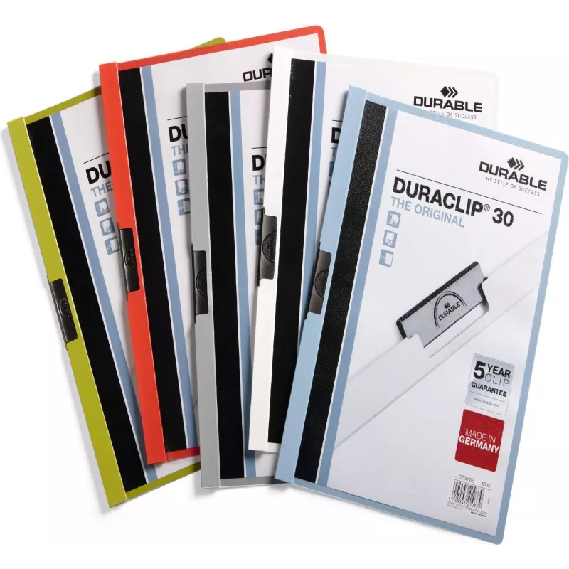 DURABLE DURACLIP 30 A4 pasta de pinça azul (pack de 25) 220057