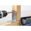 Wiha 41601 Conjunto de pontas T, 5 peças, 25 mm, PZ1