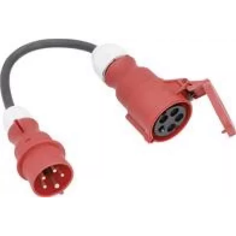 AS Schwabe 61376 cabo adaptador de corrente 16 A preto 0,3 m