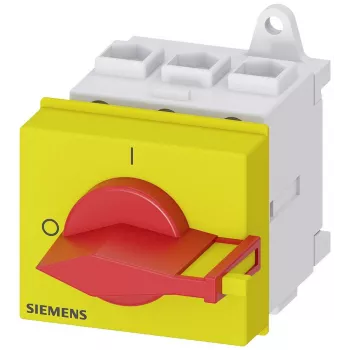 Siemens SENTRON 3LD2 interruptor de corte de carga tripolar 25A 690V vermelho/amarelo 3LD21300TK13