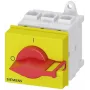 Siemens SENTRON 3LD2 interruptor de corte de carga tripolar 25A 690V vermelho/amarelo 3LD21300TK13