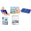 STAEDTLER 888M M12-C conjunto de aguarelas metálicas, 12 cores em caixa metálica com paleta de mistura e anel para dedo