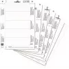 DURABLE etiquetas de inserção A4 210 x 297 mm, 10 folhas, branco, cartão 170 g/m², laser/jato de tinta 485602