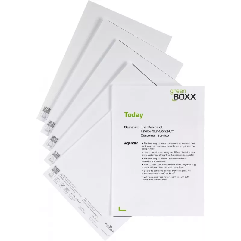 DURABLE etiquetas de inserção A4 210 x 297 mm, 10 folhas, branco, cartão 170 g/m², laser/jato de tinta 485602