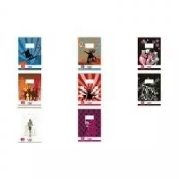 Herlitz X-Book caderno escolar A4, quadriculado com 2 margens, 16 folhas, 80 g/m², sem madeira, certificado FSC 3322807