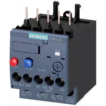 SIEMENS SIRIUS 3RU21 proteção térmica de sobrecarga 1,8-2,5A S00 terminais de parafuso 3RU21161CB0