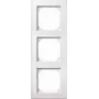 Merten System M Moldura de cobertura tripla, branco ativo brilhante, encastrar 488319
