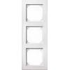 Merten System M Moldura de cobertura tripla, branco ativo brilhante, encastrar 488319