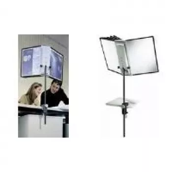 DURABLE SHERPA® Pinça de secretária 10 - Sistema de painéis de exposição A4, 10 painéis, 5 cores, rotação 360° 581800