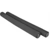 FISCHER Punhos de bicicleta macios, preto, 1 par, 125 mm, amortecedor de choques 85756