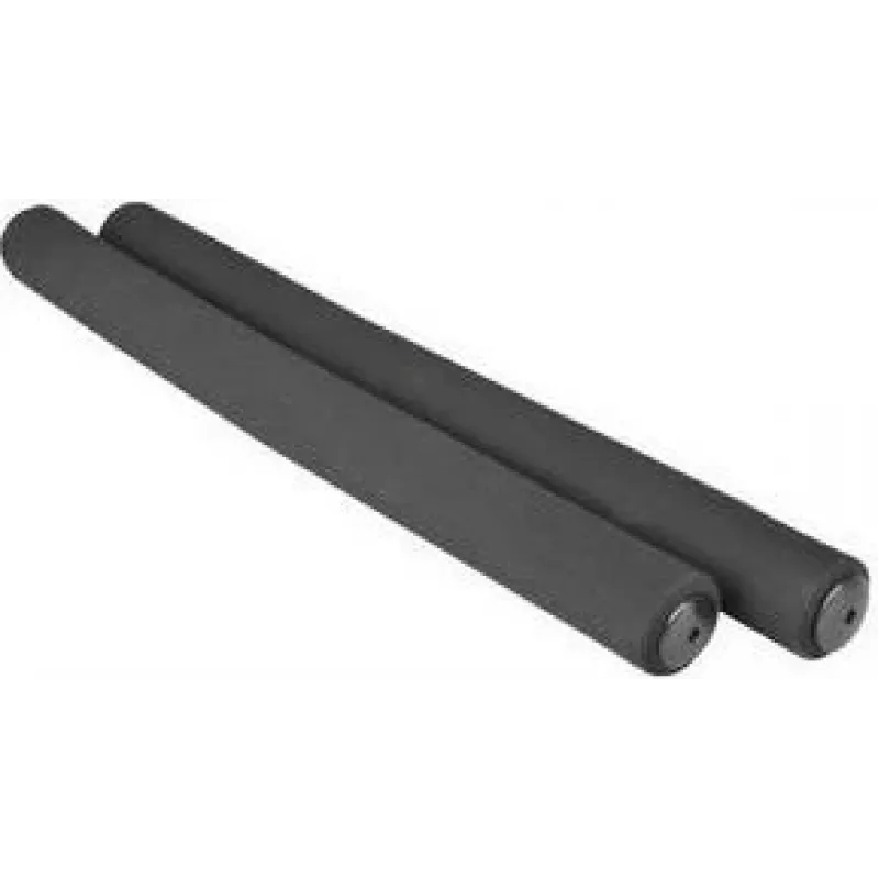 FISCHER Punhos de bicicleta macios, preto, 1 par, 125 mm, amortecedor de choques 85756