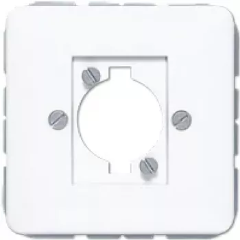 JUNG CD 568 WW Tampa para conector XLR (série P), duroplasto, série CD, branco alpino