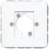 JUNG CD 568 WW Tampa para conector XLR (série P), duroplasto, série CD, branco alpino