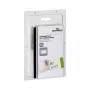 DURABLE Porta-crachás 90x54 mm com clipe combinado, transparente, 5 unid. (861019)