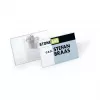 DURABLE Porta-crachás 90x54 mm com clipe combinado, transparente, 5 unid. (861019)