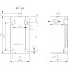 SIEMENS SIRIUS 3SE5 Interruptor de base para interruptor de posição 3SE5112-0, caixa metálica, 1NO+1NC comutação rápida, IP66/IP67, entrada de cabo M20 3SE51120LA00