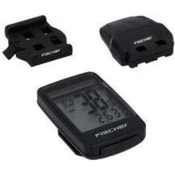 FISCHER Ciclocomputador sem fios Solar FitPlus, 27 funções ecrã extra grande, incl. células solares de apoio - 1 unid. (50336)
