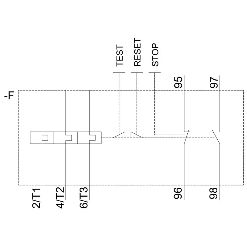 SIEMENS Relé de sobrecarga 11-16 A, classe 10, S0, 3 polos, 1NO+1NC, terminais de parafuso, 3RU2126-4AB0