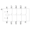 Contator de potência Siemens SIRIUS 3RT2 3RT20162AB01, 3 polos, 7,5 A, bobina 24 V AC, terminais de parafuso