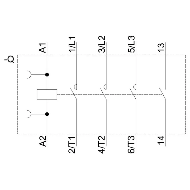 Contator de potência Siemens SIRIUS 3RT2 3RT20162AB01, 3 polos, 7,5 A, bobina 24 V AC, terminais de parafuso